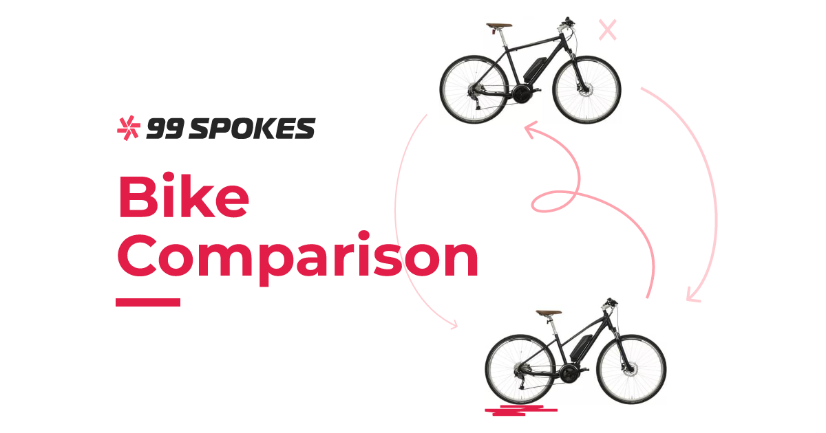 Compare: 2021 Carrera Crossfuse Mens Electric Hybrid Bike vs Crossfuse  Womens Electric Hybrid Bike – 99 Spokes